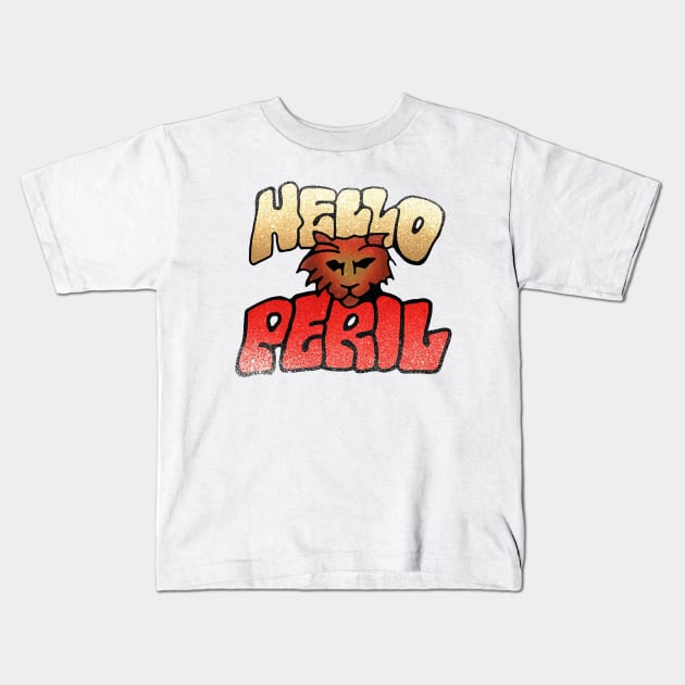 hello peril logo Kids T-Shirt by marcusdevries